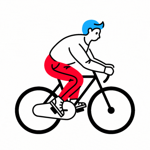Gif of a man riding a bicycle