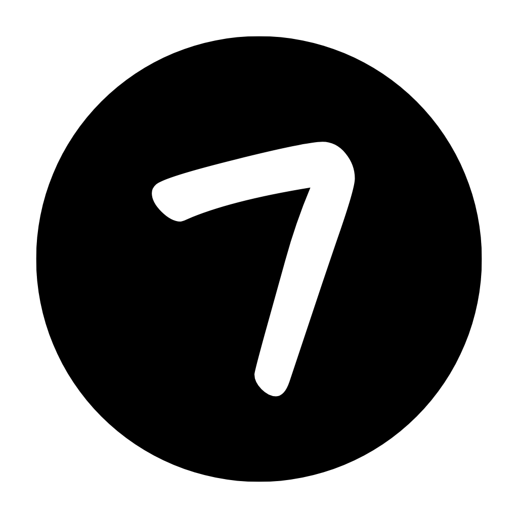 number seven icon